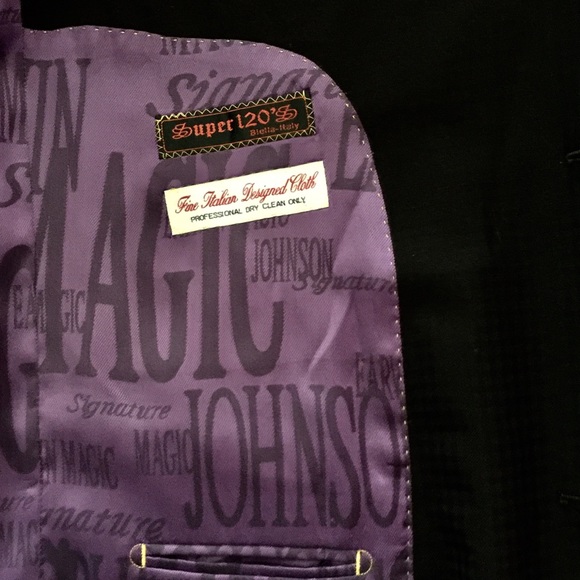 Vtg Magic Johnson Suit Coat 42R - Picture 4 of 8